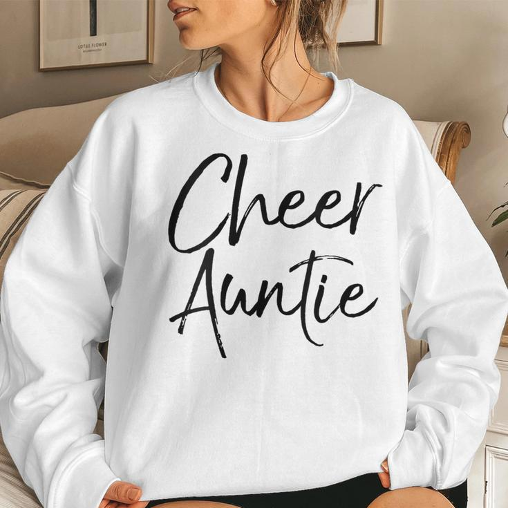 Cute Cheerleader Aunt For Cheerleader Aunt Cheer Auntie Women Sweatshirt Gifts for Her