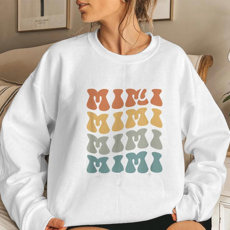 Cute Groovy In My Mimi Era Retro Mimi Lover Women Sweatshirt Gifts for Her