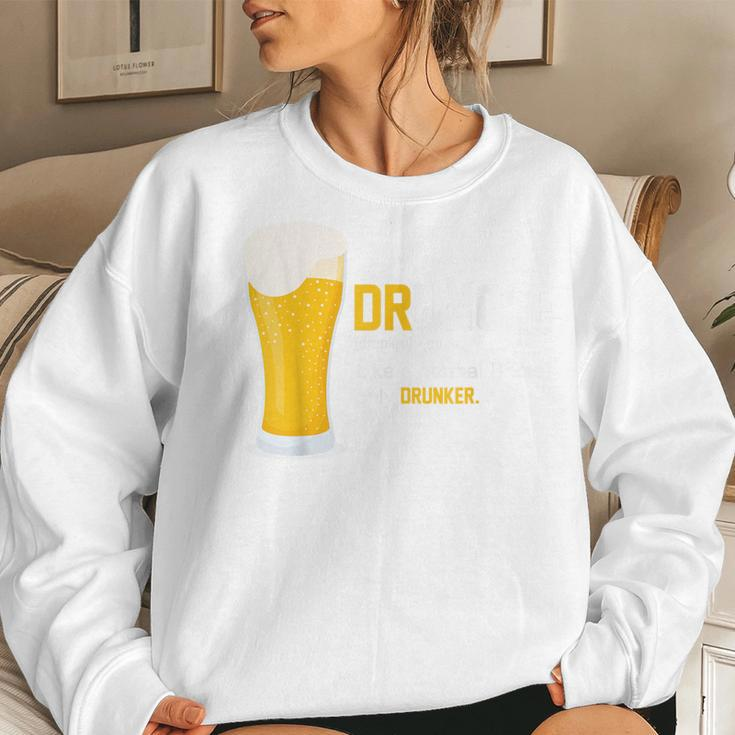 Druncle Drunk Uncle Definition Quote Women Sweatshirt Gifts for Her