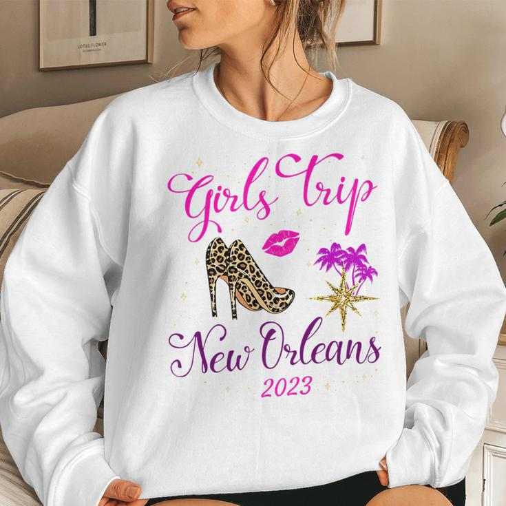 Girls Trip New Orleans 2023 For Women Weekend Birthday Squad  Women Crewneck Graphic Sweatshirt Gifts for Her