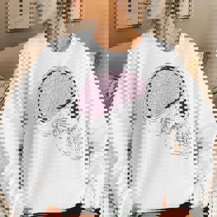 Hand-Drawn Vintage Retro Skull For Brain Surgeon Women Sweatshirt Gifts for Her Hand-Drawn Vintage Retro Skull For Brain Surgeon Women Sweatshirt Gifts for Her