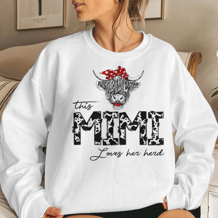 This Mimi Loves Her Herd Cowgirl Mother's Day Girls Women Sweatshirt Gifts for Her