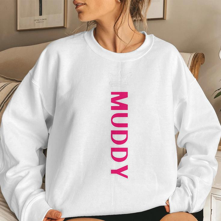 Mud Run Muddy Mud Queen Off Road Mudding Mud Princess Women Crewneck Graphic Sweatshirt Gifts for Her