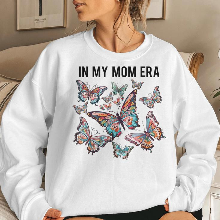 In My-Mom Era Butterfly Retro Mom Life Mama Women Sweatshirt Gifts for Her