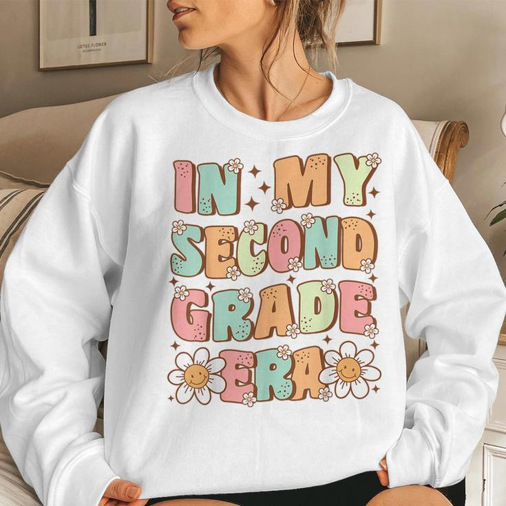 In My Second Grade Era Cute Groovy 2Nd Grade Back To School Women Sweatshirt Gifts for Her