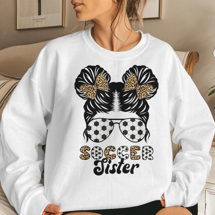 Soccer Sister Of A Soccer Player Proud Soccer Sis Women Sweatshirt Gifts for Her