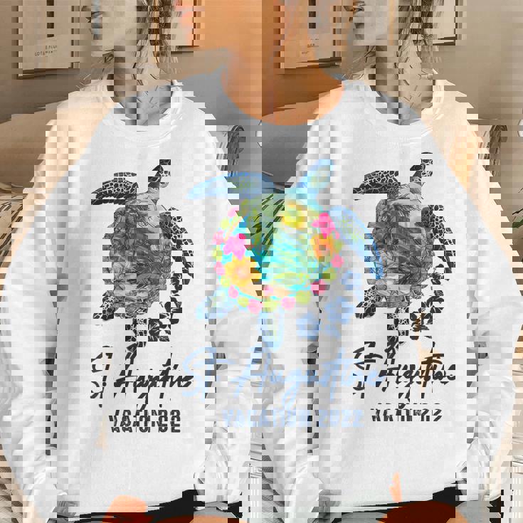 St Augustine Sea Turtle Florida Family Vacation 2022 Women Sweatshirt Gifts for Her