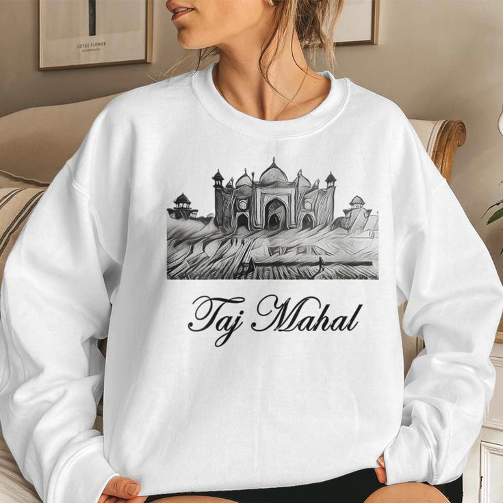 Taj MahalIndia Indian Agra Women Sweatshirt Gifts for Her