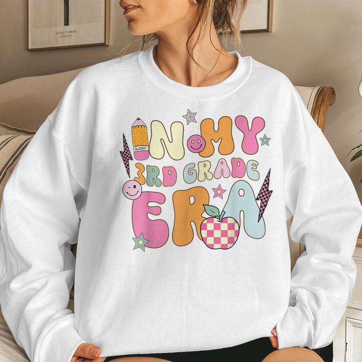 Teacher In My Third Grade Era Back To School 3Rd Grade Retro Women Sweatshirt Gifts for Her