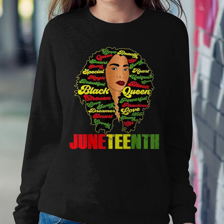 1865 Junenth Queen Celebrate African American Women Women Crewneck Graphic Sweatshirt Funny Gifts
