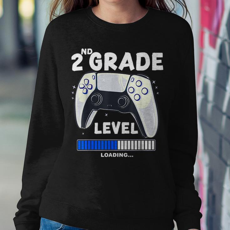 2Nd Grade Level Loading Back To School Video Game Controller Women Sweatshirt Unique Gifts