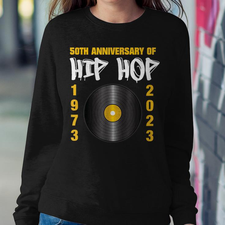 50 Years Hip Hop Vinyl Retro _ 50Th Anniversary Celebration Women Sweatshirt Unique Gifts