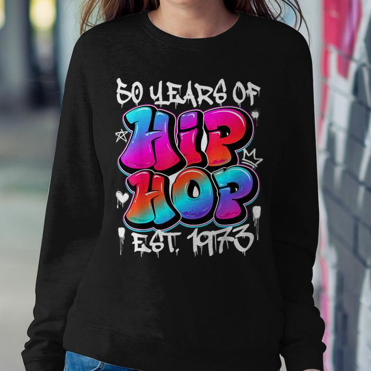 50 Years Old 50Th Anniversary Of Hip Hop Graffiti Hip Hop Women Sweatshirt Unique Gifts
