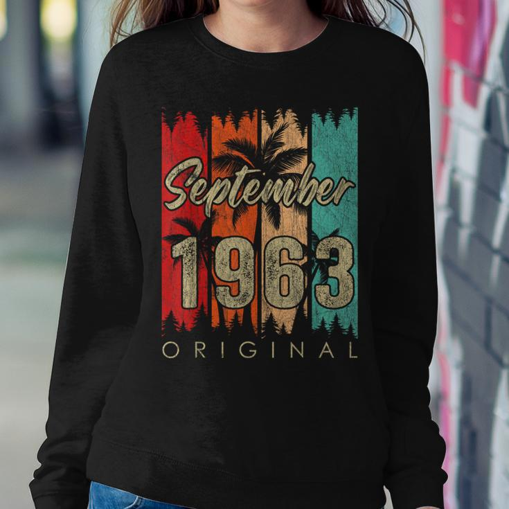 60 Year Old Made In September 1963 60Th Birthday Women Sweatshirt Unique Gifts