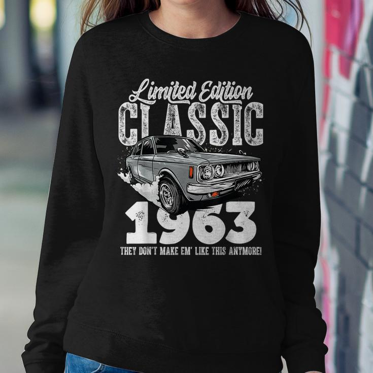 60Th Birthday Vintage Classic Car 1963 B-Day 60 Year Old Women Sweatshirt Unique Gifts