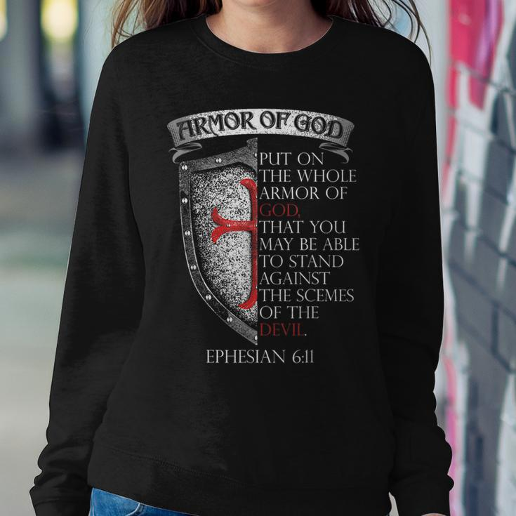 Armor Of God Ephesians 617 Bible VerseChristian Women Crewneck Graphic Sweatshirt Funny Gifts