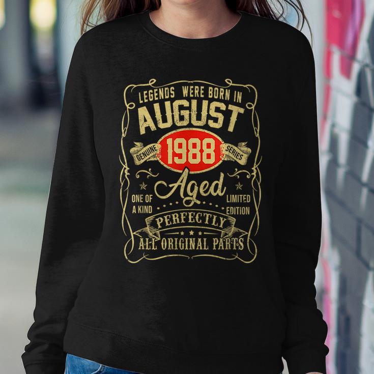 August 1988 35Th Birthday 35 Year Old Women Sweatshirt Unique Gifts