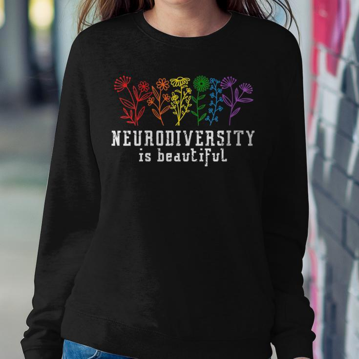 Autism Awareness Neurodiversity Is Beautiful Adhd Women Sweatshirt Unique Gifts
