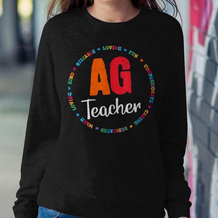 Back To School Agriculture Teachers Squad Ag Teacher Women Sweatshirt Unique Gifts