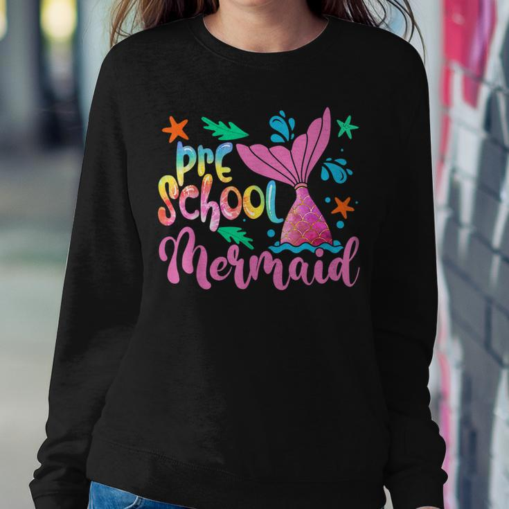 Back To School Team Preschool Mermaid Teacher Student Gift Women Crewneck Graphic Sweatshirt Unique Gifts