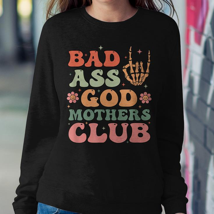 Bad Ass Godmothers Club Mother's Day Women Sweatshirt Funny Gifts