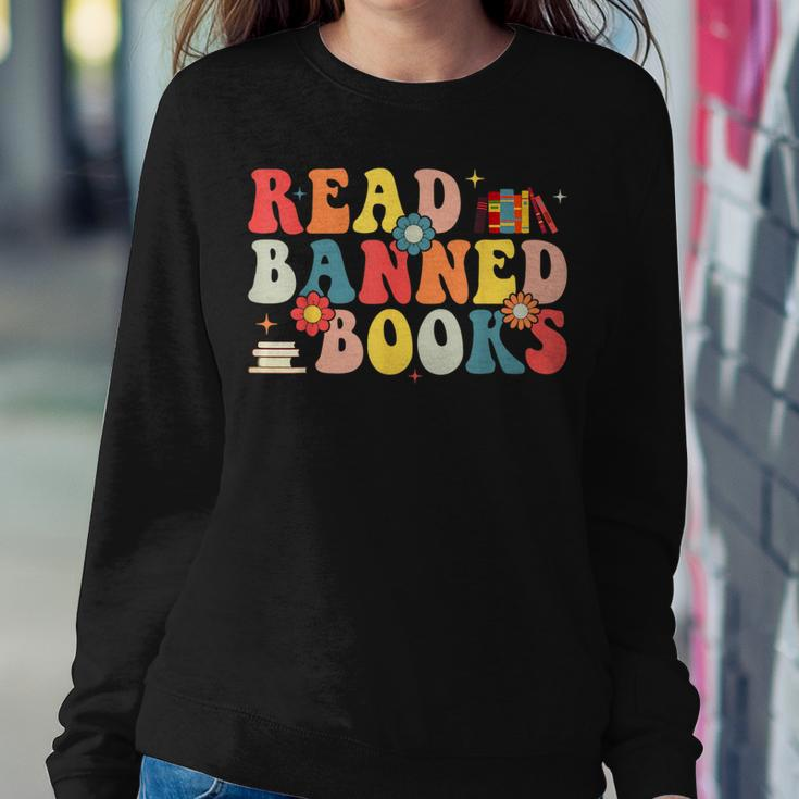 Im With The Banned Books I Read Banned Books Lovers Women Sweatshirt Unique Gifts