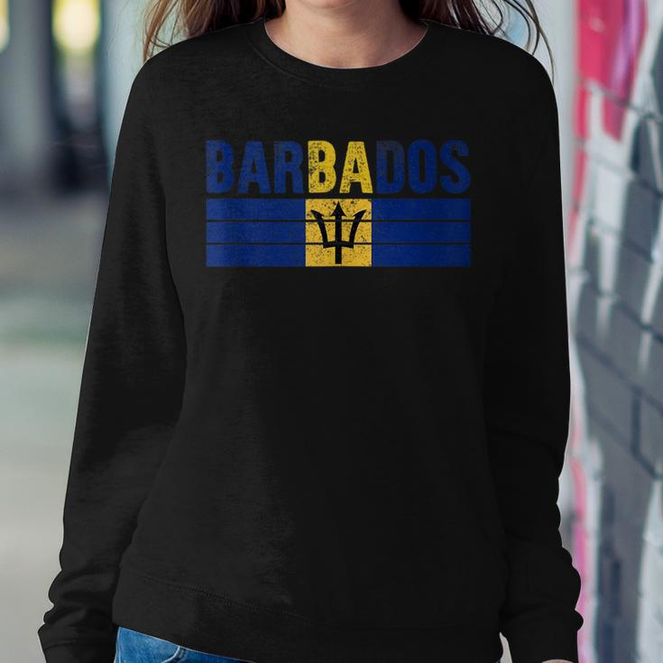 Barbados Flag Barbadian Kids Women Crewneck Graphic Sweatshirt Funny Gifts