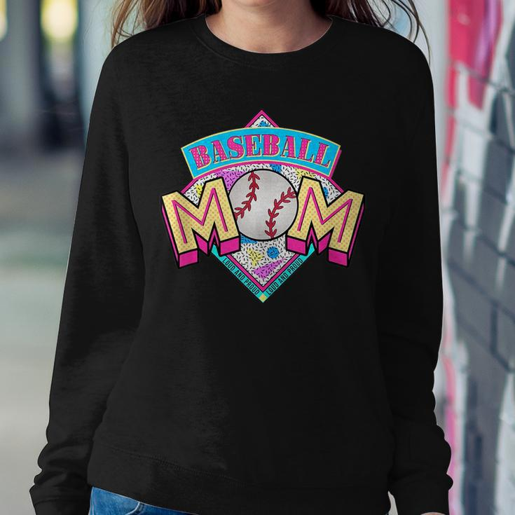 Baseball Mom Retro 80S 90S Baseball Mama For Mom Women Sweatshirt Unique Gifts
