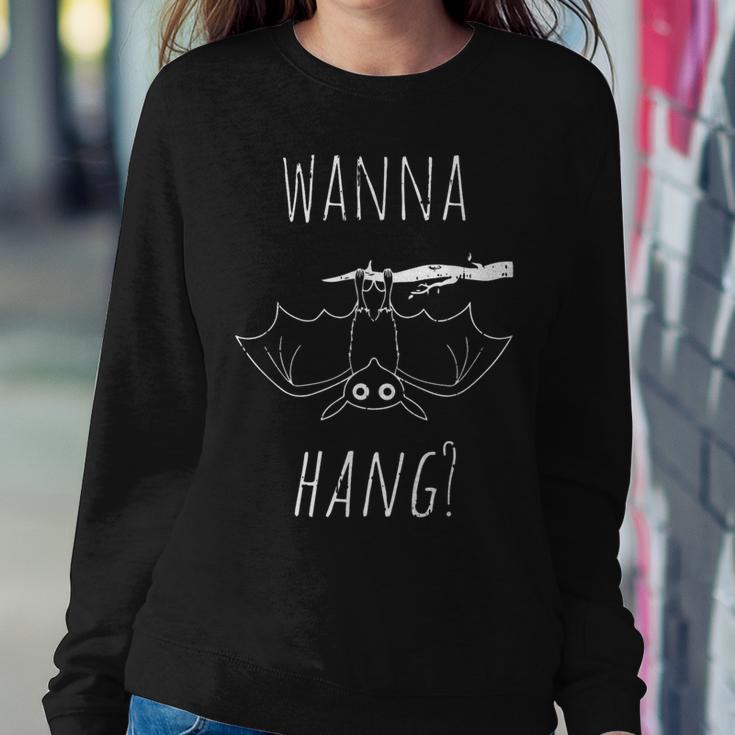 Bat Halloween Costume Cool Hanging Animal Women Sweatshirt Unique Gifts