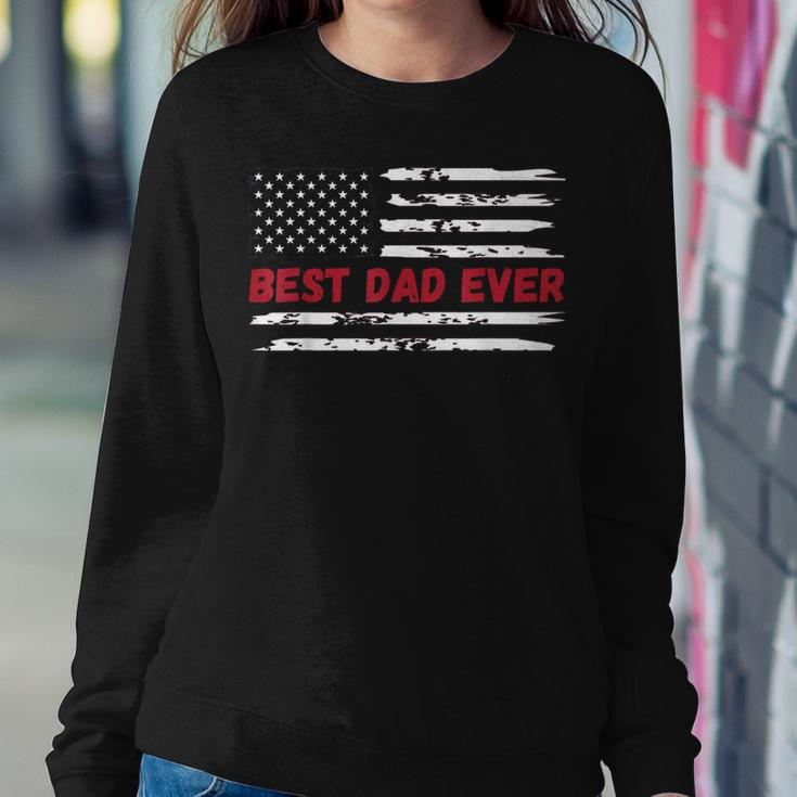 Best Dad Ever Fathers Day Gift From Daughter Son Wife Women Crewneck Graphic Sweatshirt Funny Gifts