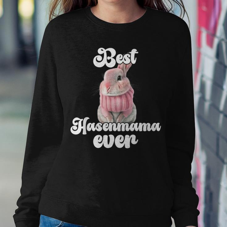 Best Rabbit Mama Ever Retro Winter Rabbit Mum For Women Women Sweatshirt Unique Gifts