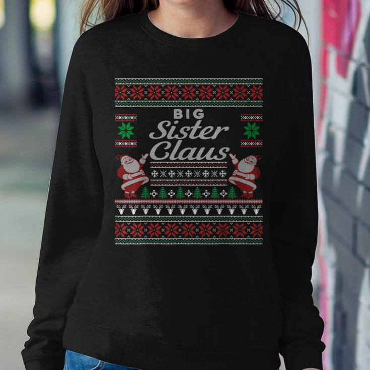 Big Sister Claus Ugly Christmas Sweater Pajamas Pjs Women Sweatshirt Unique Gifts