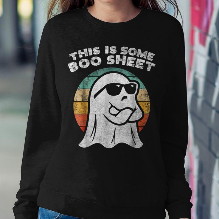 This Is Some Boo Sheet Ghost Sunglasses Halloween Women Sweatshirt Unique Gifts