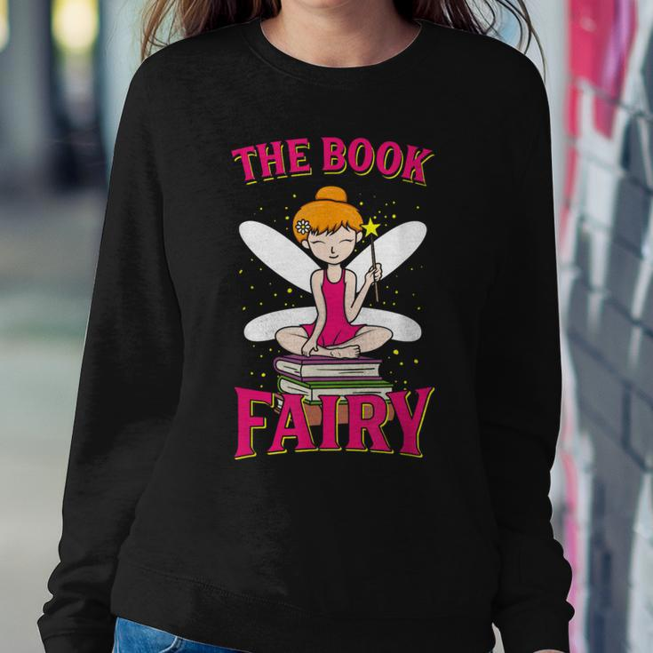 The Book Fairy Reading Teacher Librarian Women Sweatshirt Unique Gifts