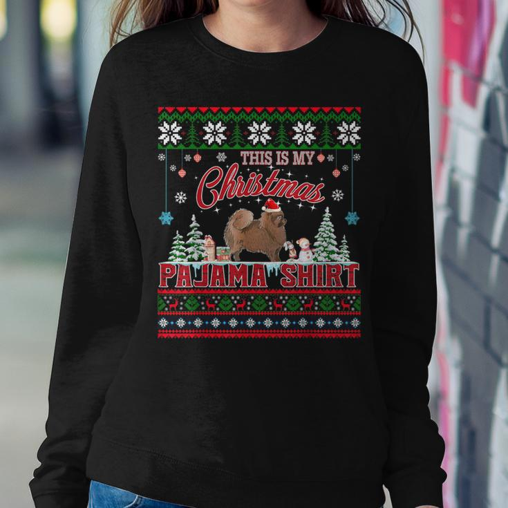 This Is My Christmas Pajama Pomeranian Ugly Sweater Women Sweatshirt Funny Gifts