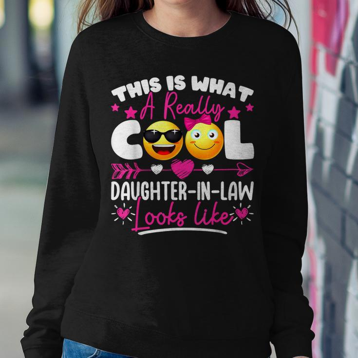 Cool Daughter-In-Law Father Or Mother In Law Son Dad Women Sweatshirt Unique Gifts