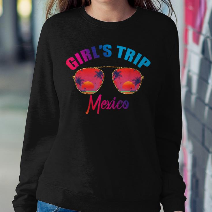 Cool Mexico Girls Trip 2023 Beach Sunset Besties Trip 2023 Women Sweatshirt Unique Gifts