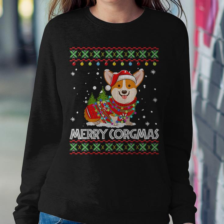Corgi Dog Merry Corgmas Santa Corgi Ugly Christmas Sweater Women Sweatshirt Funny Gifts