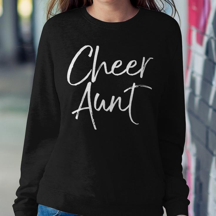 Cute Cheerleading For Aunt Cheerleaders Fun Cheer Aunt Women Sweatshirt Unique Gifts