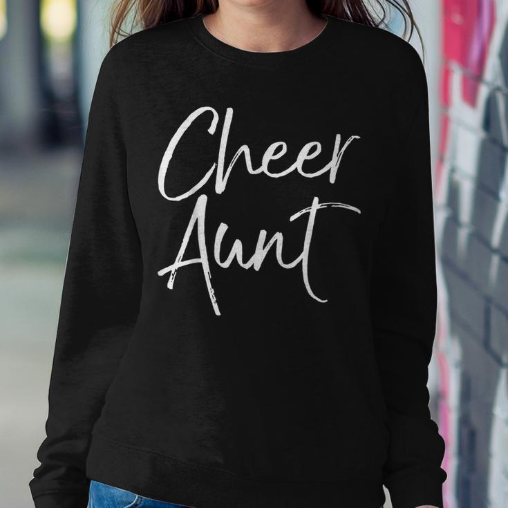 Cute Matching Family Cheerleader Auntie Cheer Aunt Women Sweatshirt Unique Gifts