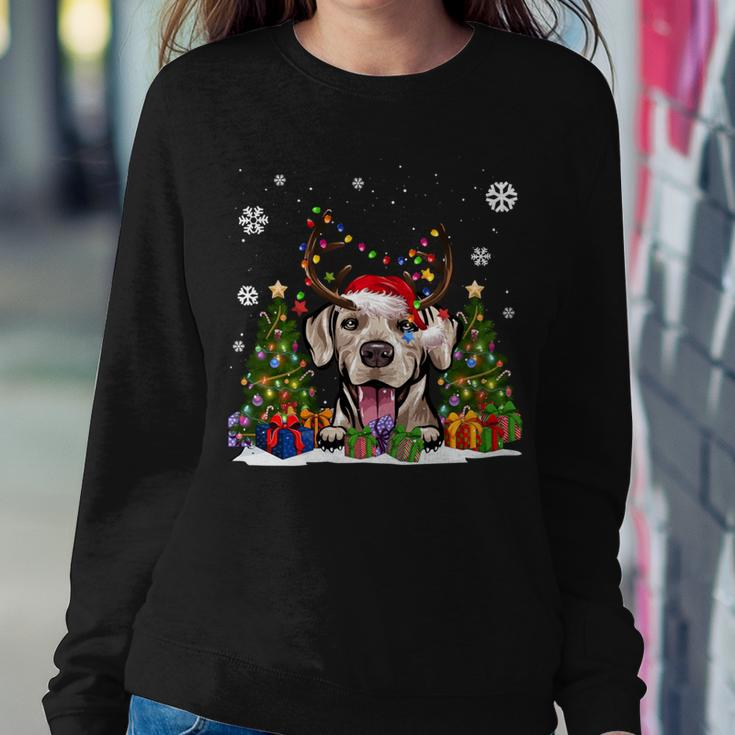 Cute Rhodesian Ridgeback Santa Hat Ugly Christmas Sweater Women Sweatshirt Unique Gifts