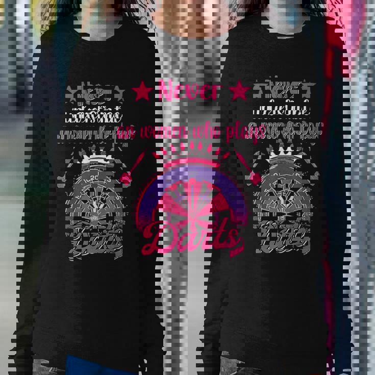 Darts Women Dartboard Girls Dart Player Darting Dart Darts Women Sweatshirt Unique Gifts