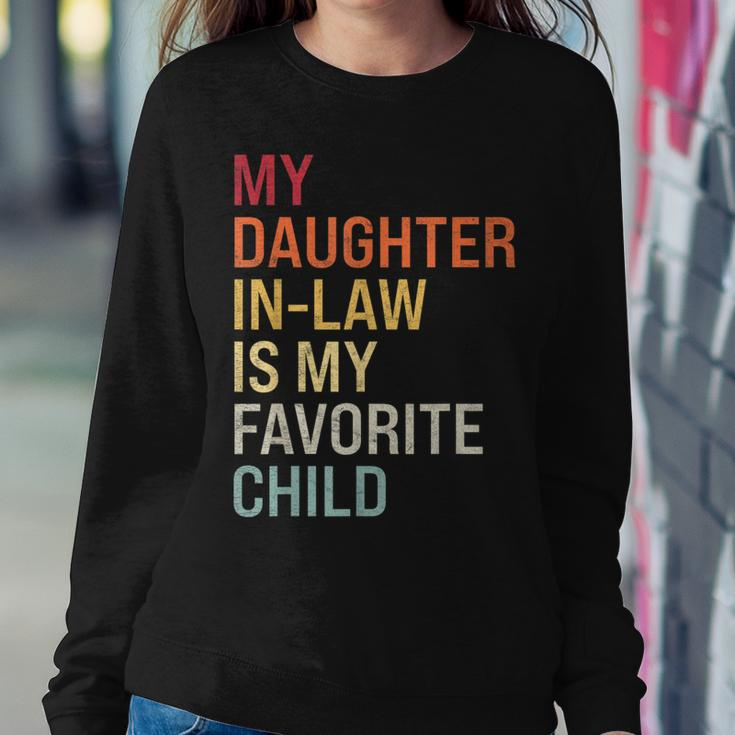 My Daughter In Law Is My Favorite Child Mother In Law Retro Women Sweatshirt Unique Gifts