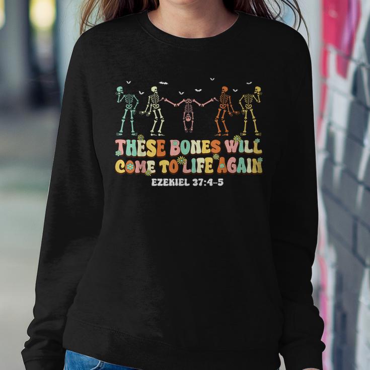 Dry Bones Come Alive Bible Verse Halloween Christian Jesus Women Sweatshirt Unique Gifts