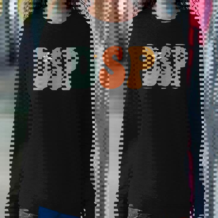 Dsp Direct Support Staff Week Groovy Appreciation Day Women Sweatshirt Unique Gifts