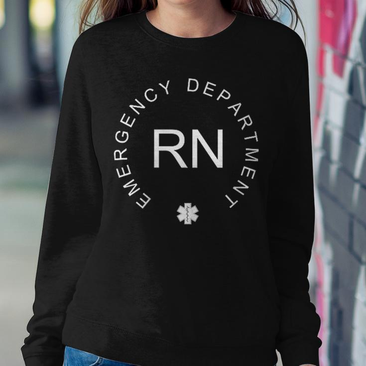 Emergency Room Registered Nurse Hospital Rn Staff Women Crewneck Graphic Sweatshirt Unique Gifts
