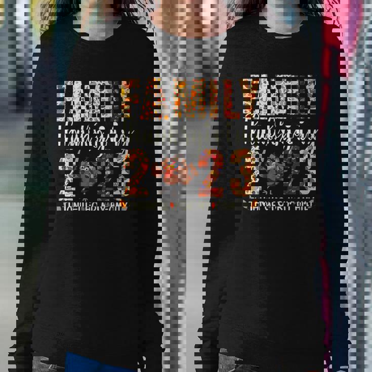 Family Thanksgiving 2023 Fall Autumn Turkey Matching Family Women Sweatshirt Unique Gifts