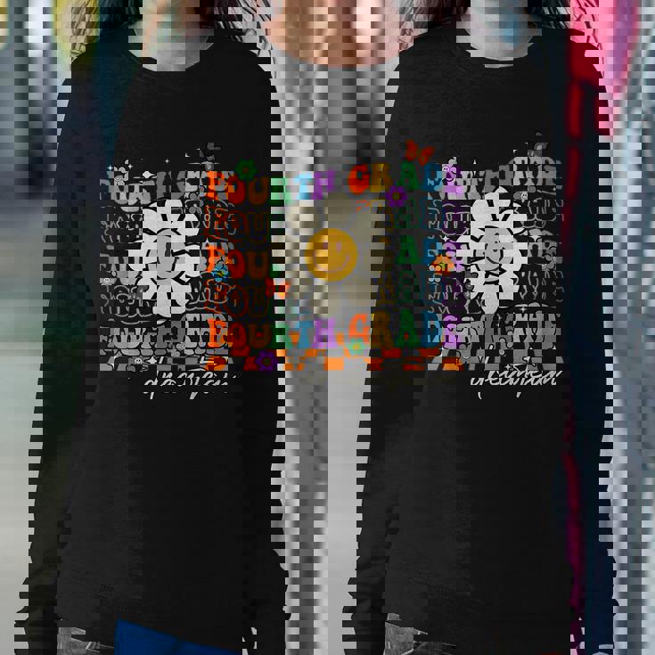 Fourth Grade Dream Team Groovy Back To School Team 4Th Grade Women Sweatshirt Unique Gifts