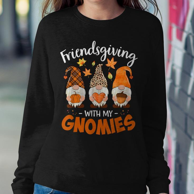 Friendsgiving With My Gnomies Thanksgiving Gnome Women Sweatshirt Unique Gifts