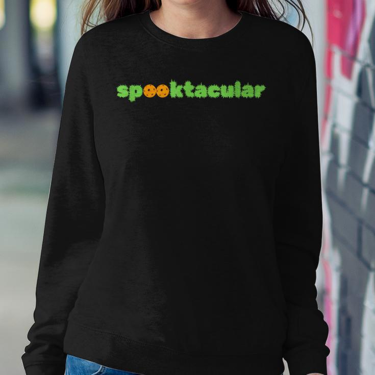 Halloween Spooktacular Pickleball Women Sweatshirt Unique Gifts